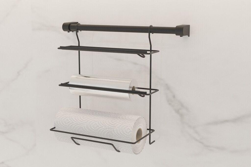 Hermia Organizator za kuhinju, 30 x 19 x 28 cm, 100% metal, crna