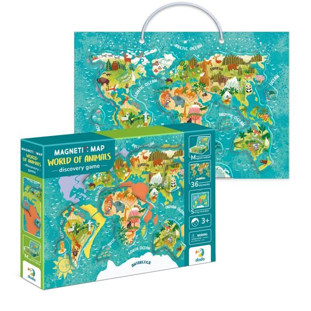 Dodo Magnetna Igra - Mapa Životinjskog Svijeta