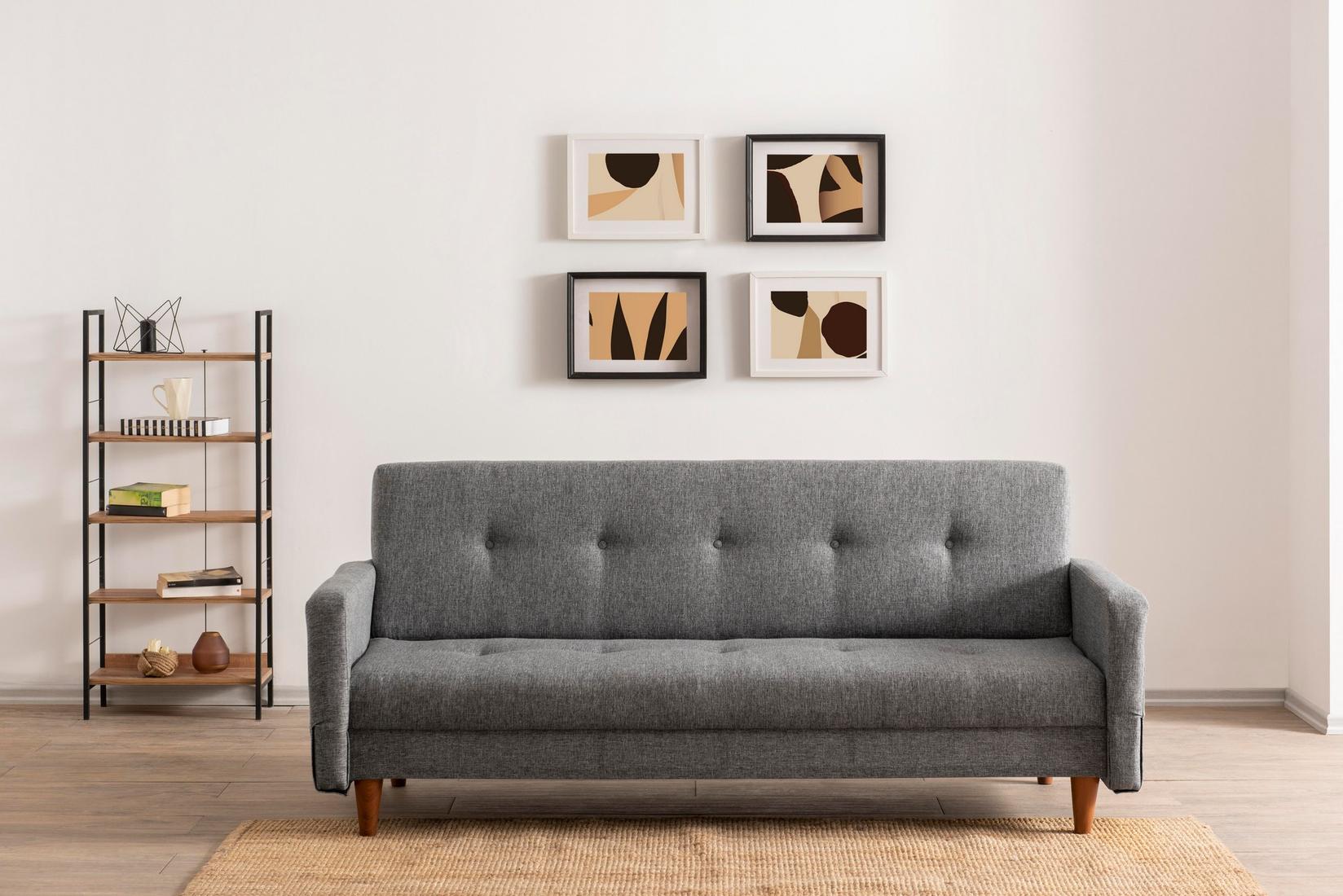 Atelier del Sofa Trosed na razvlačenje Hiko Svetlosivi