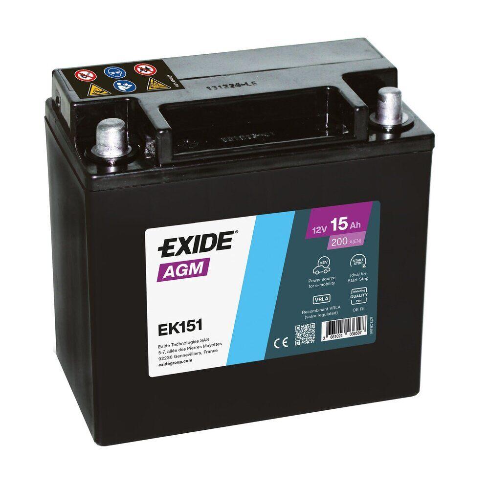 Exide 12V/15Ah+L  Agm Backup (200A)