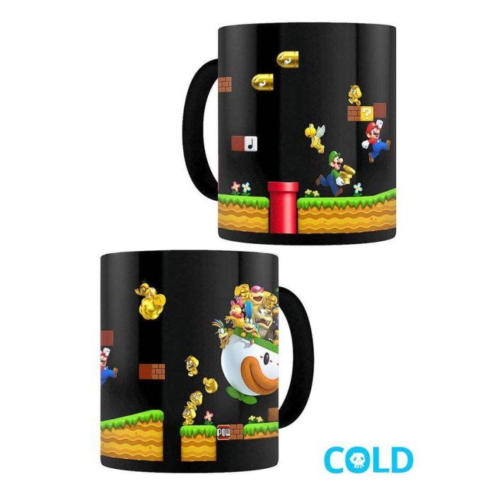 PYRAMID INTERNATIONAL Šolja s termalnim efektom Super Mario Gold Coin Rush, 325ml