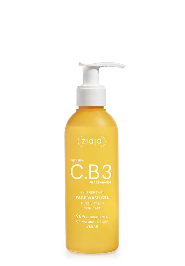 ZIAJA Gel za čišćenje lica Vitamin C.B3 Niacinamid, 190 ml