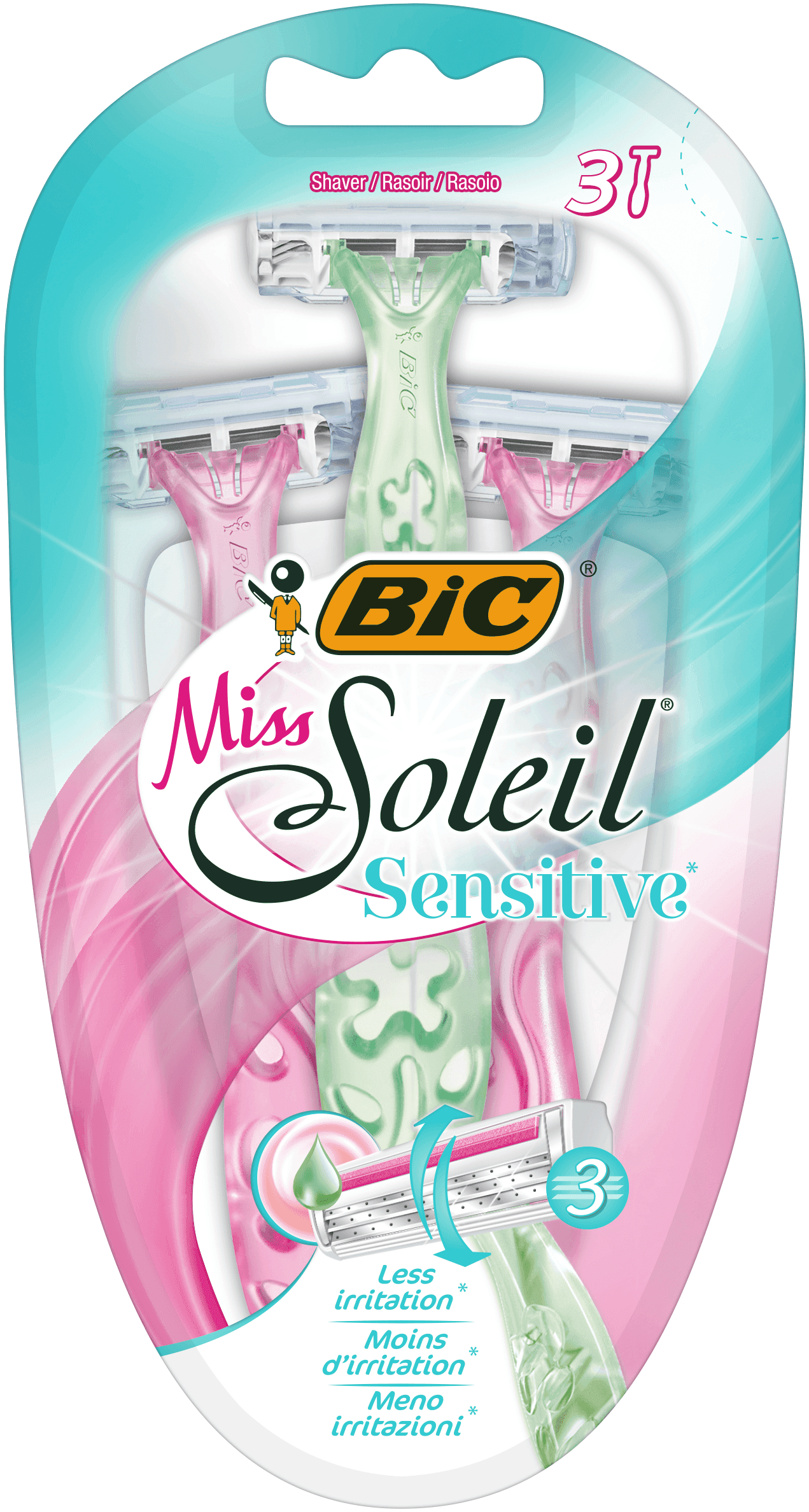 BIC Brijač za žene Miss Soleil Sensitive B3