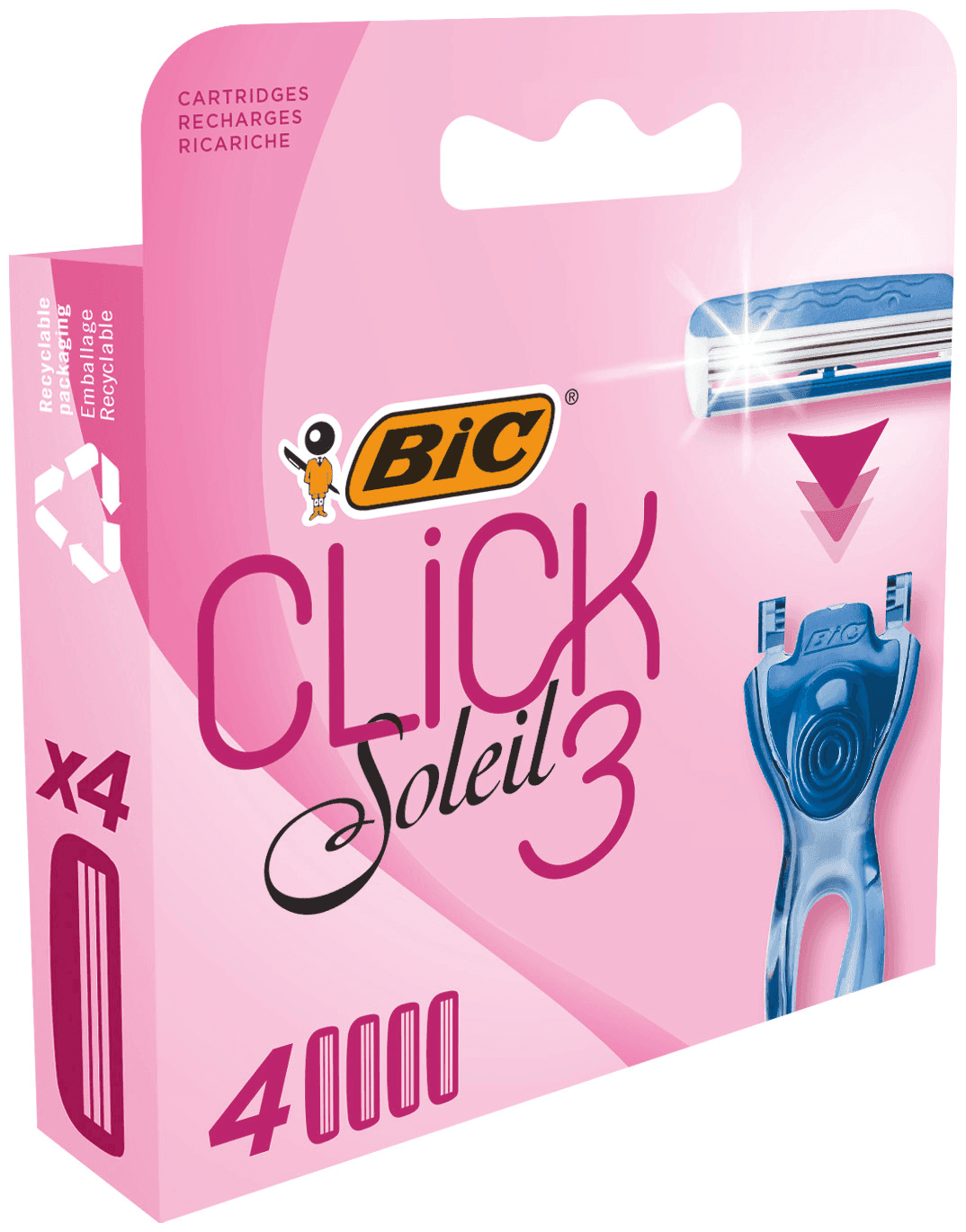 BIC Brijač za žene SH Soleil Click 3 Cartridg