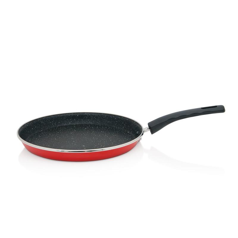 Metalac tiganj za palačinke GRANIT INDUCTION 25cm, Crvena