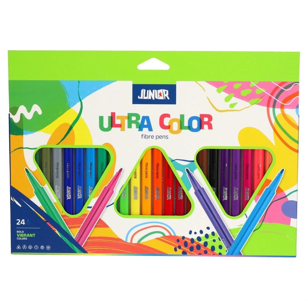 Junior Ultra color, flomasteri, 24K, Šareni