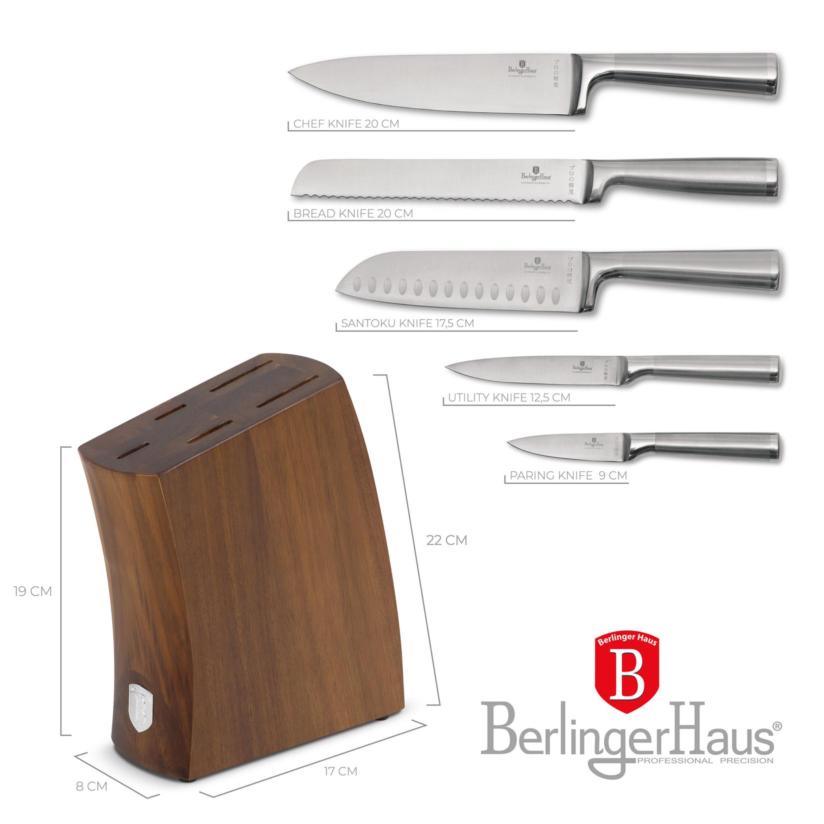 Berlinger Haus Eternal set noževa 6/1, Srebro