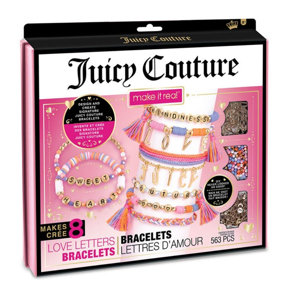 MAKE IT REAL Juicy Couture kreativni set nakita od slova za djevojčice Narukvice s ljubavnim pismima