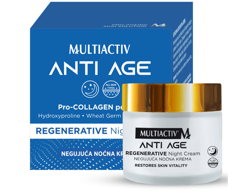MULTIACTIV hranjiva noćna krema protiv starenja, 50 ml