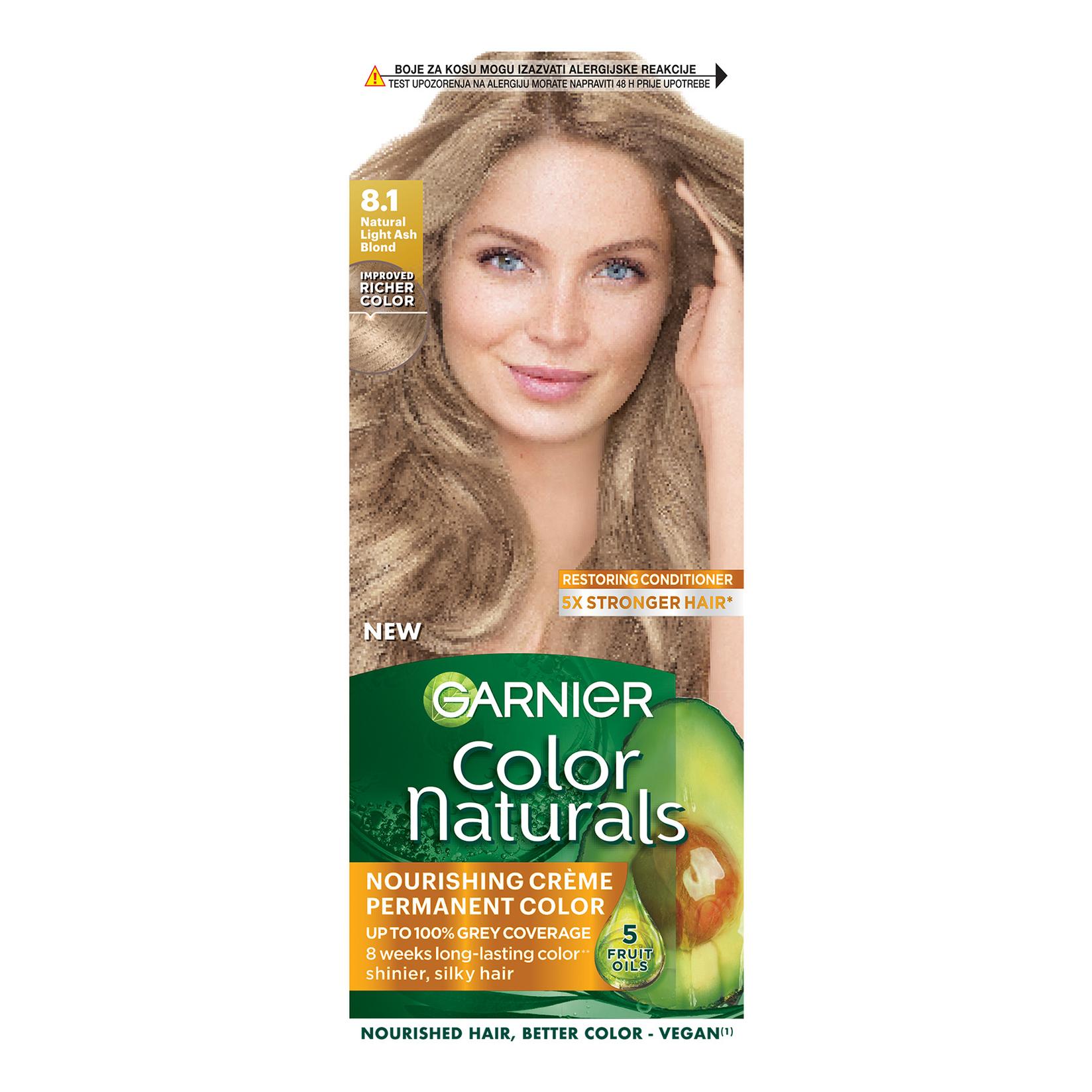 Garnier Color Naturals boja za kosu 8.10 svijetlo pepeljasto plava