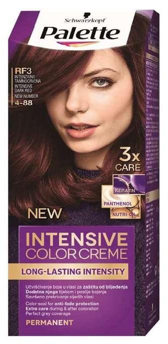 SCHWARZKOPF PALETTE ICC Boja za kosu RF3 Intenzivno tamno crvena + besplatna četkica
