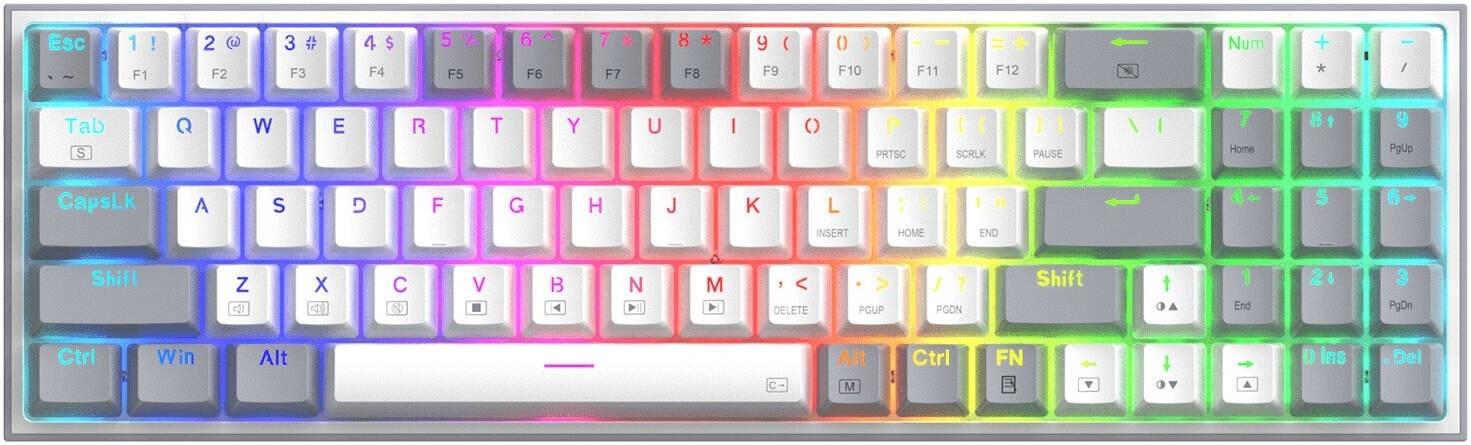 Redragon gejmerska tastatura Pollux K628WG, RGB, bijela